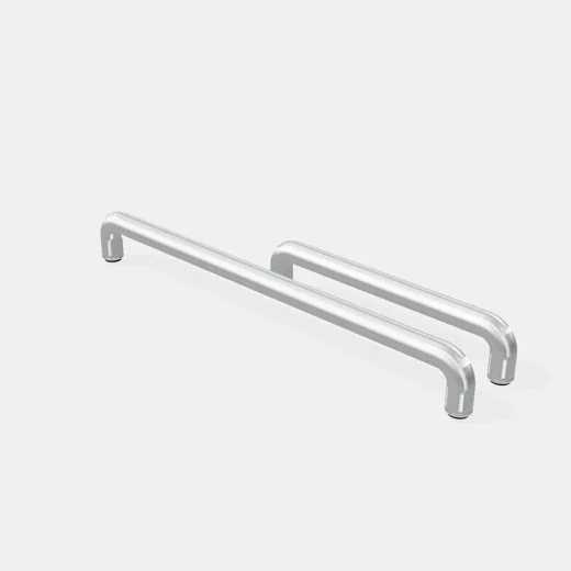 Manijón Para Vidrio Tipo "P" Redondo 500x300mm Acero Inox. SS304