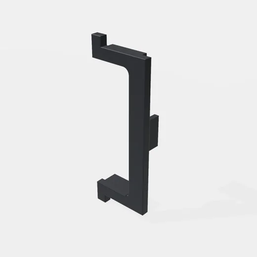 Terminal Para Perfil "C" Medio - Material: Zamak - Color Negro