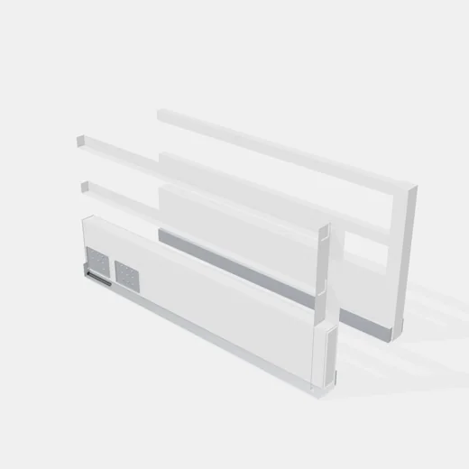 Sistema Lateral Tandem Box + Cierre Suave - Altura: 199mm